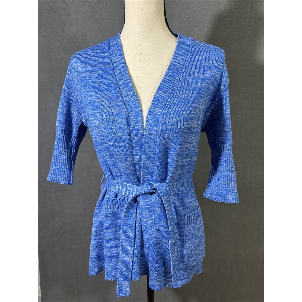 Vintage JC Penney Sweater 1970s Womens Small to Medium Blue Pocket Exc Condition